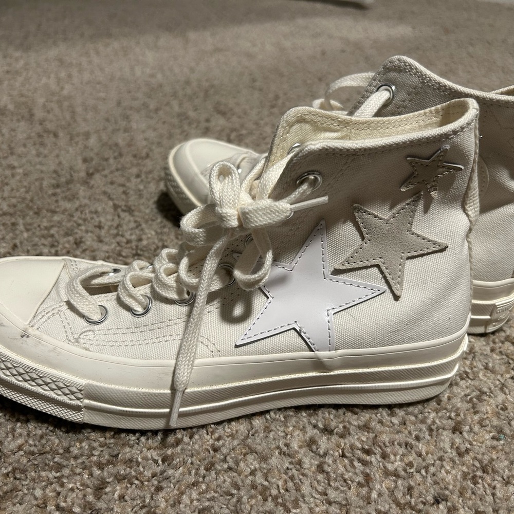 Converse White High-Top Star Sneakers